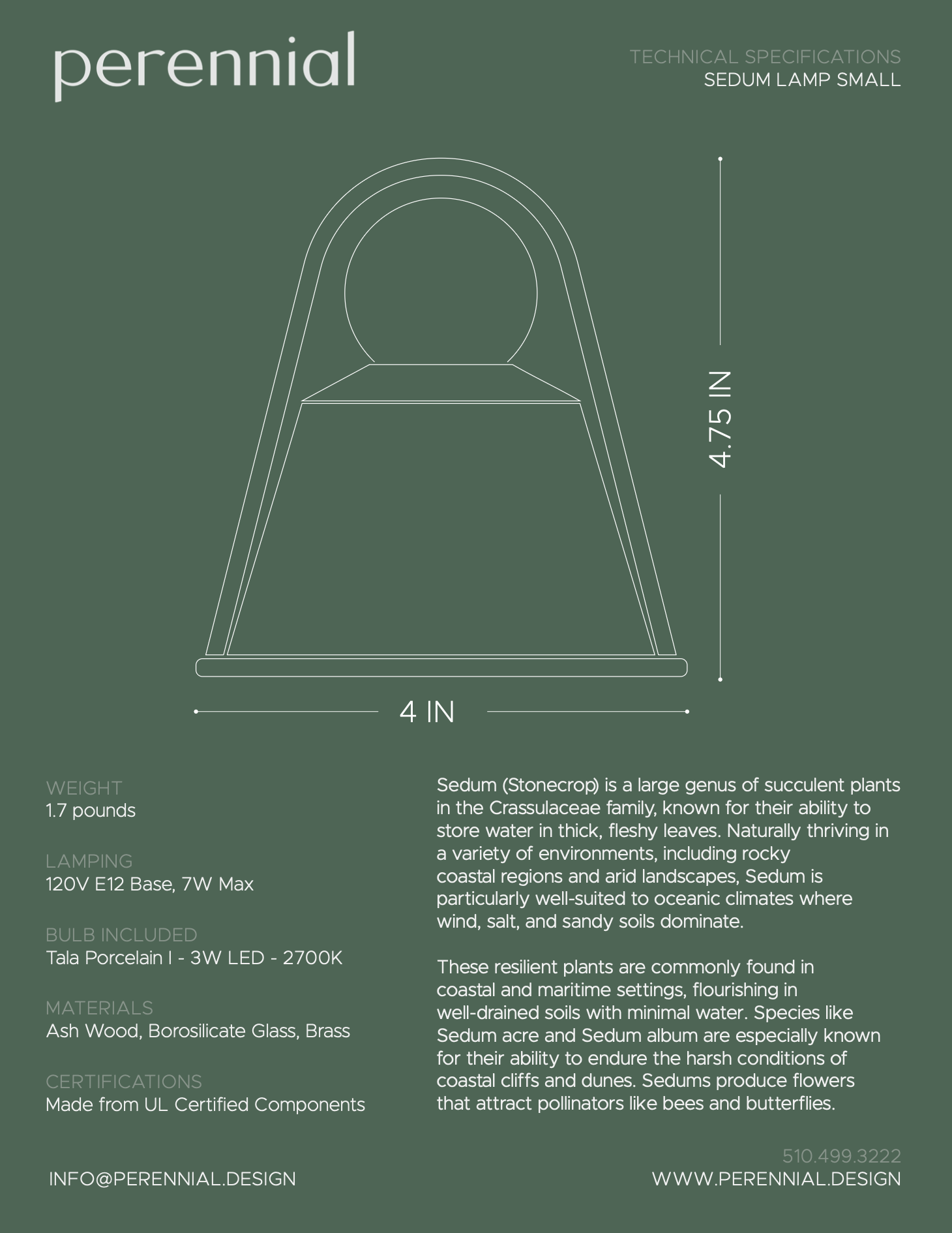 Perennial — technical specifications
