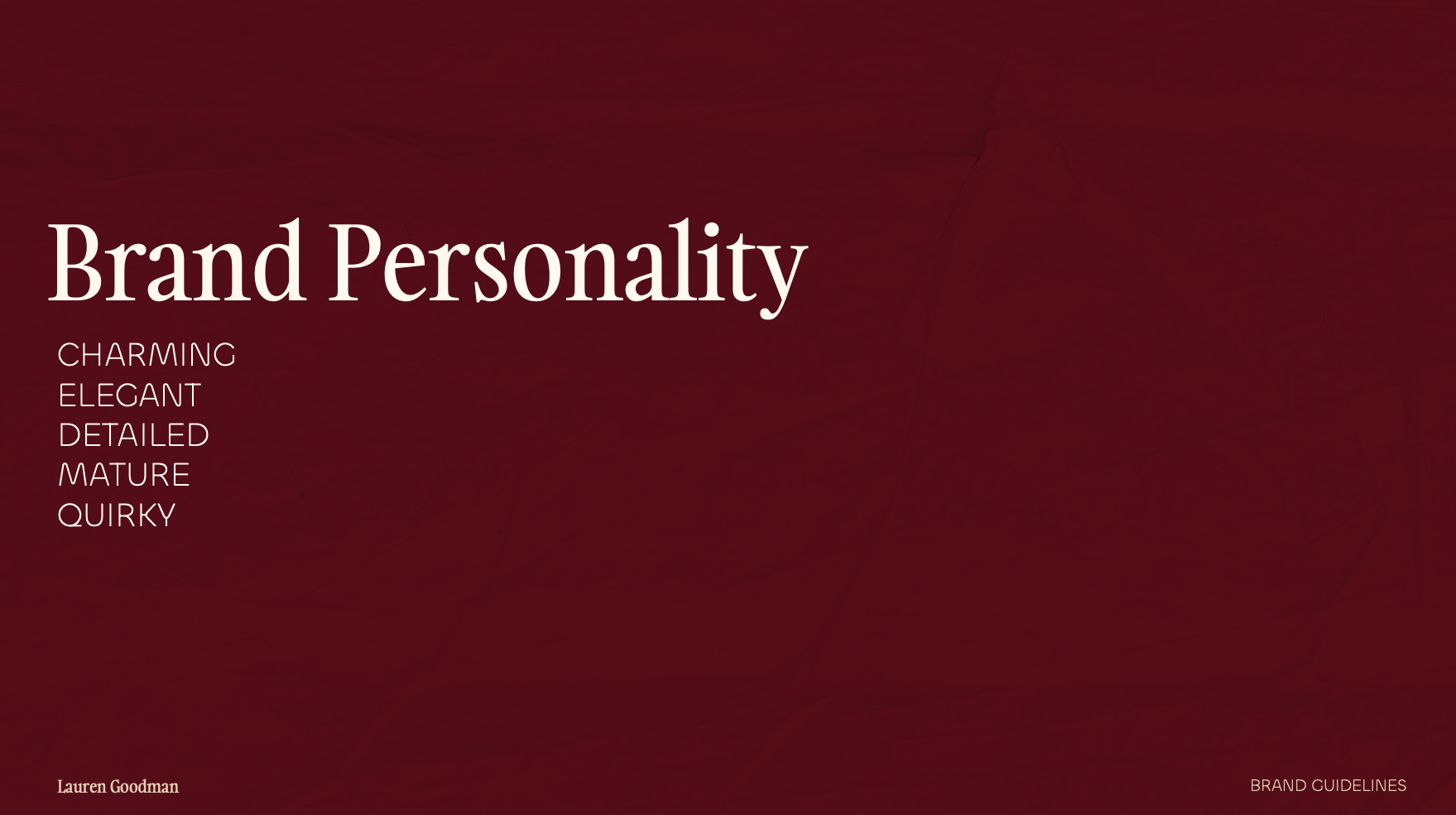 Studio Lauren Goodman — brand