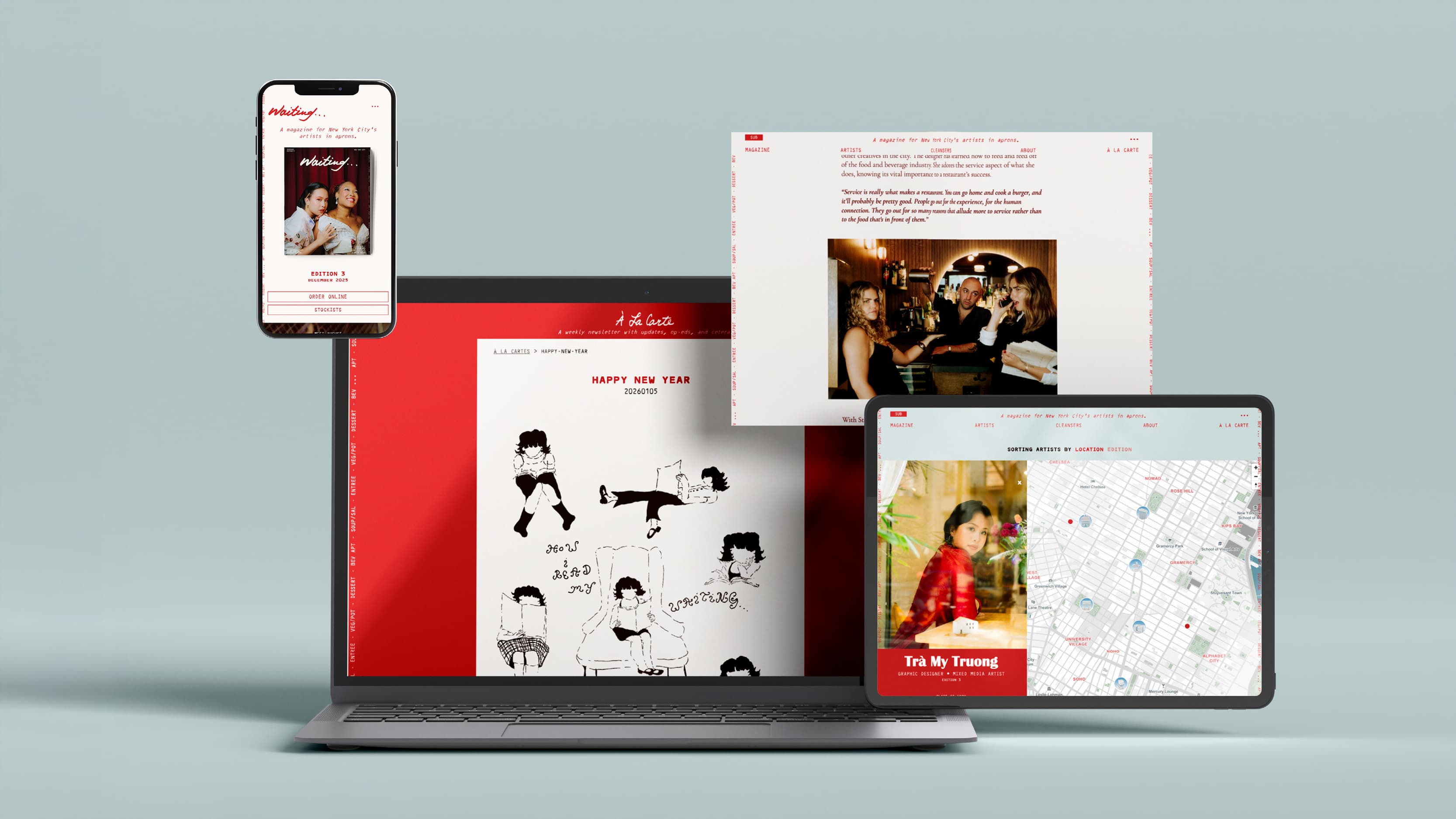 Waiting Magazine website