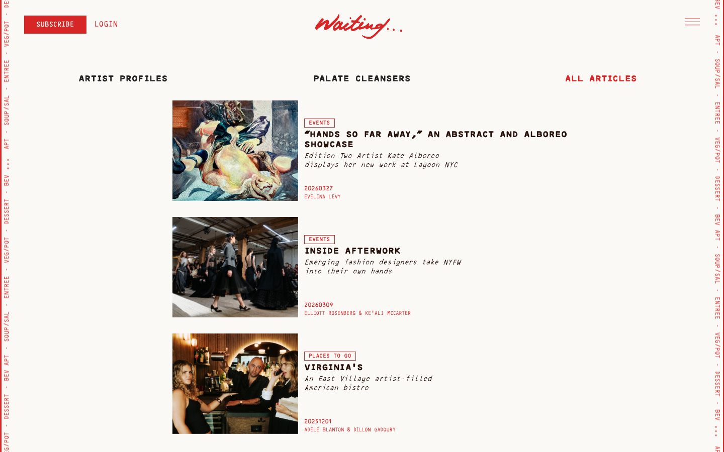 waitingmag.com — article listing