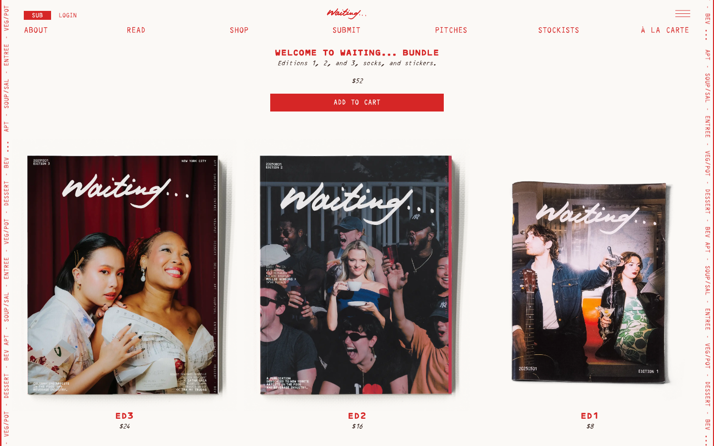 waitingmag.com — shop page