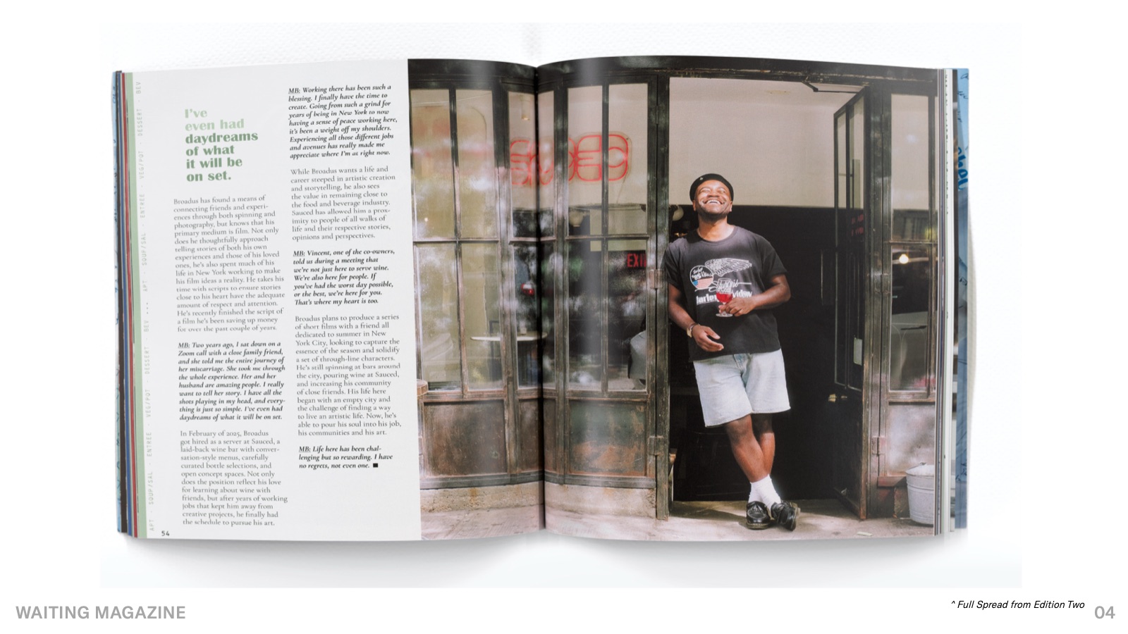 Waiting Magazine, page 4 of 4