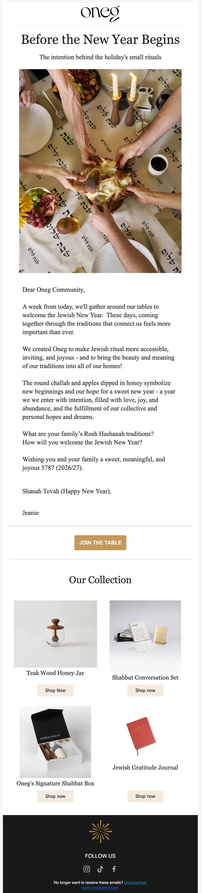Email: Before the New Year Begins, the founder's letter.