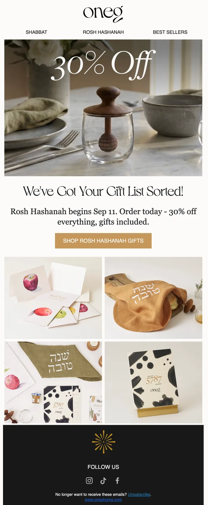 Email: We've Got Your Gift List Sorted.
